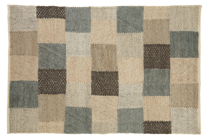 Bosie Jango Large Rug with Box Pattern Design