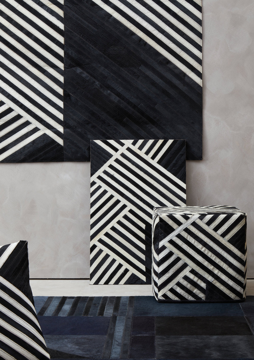 Safira Black & White Rug – Large