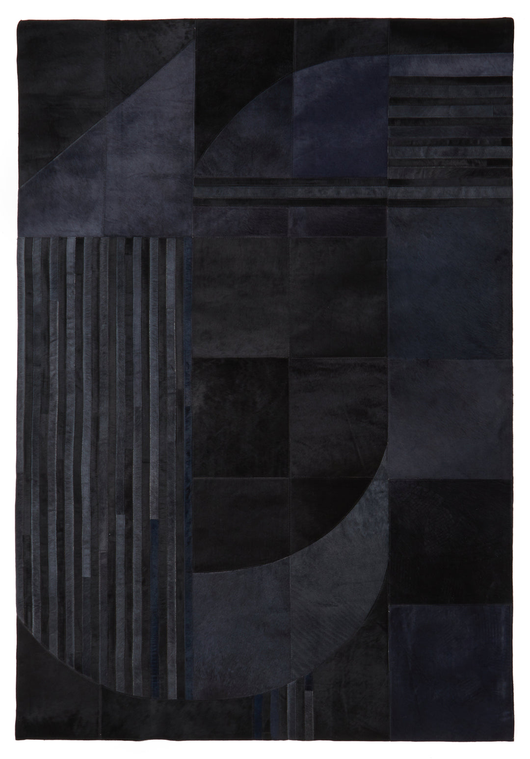 Bosie Safira Black & Grey Deco Rug – Large