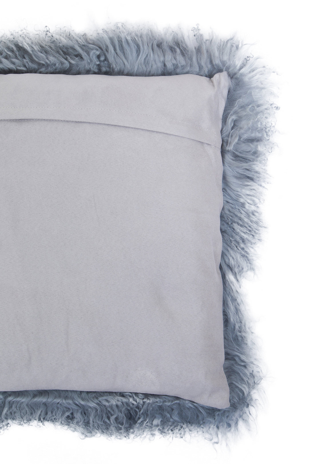 Bosie Mongolian Fur Grey Cushion – Square