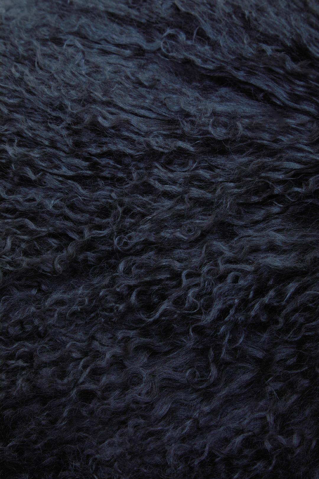 Bosie Square Cushion in Black Mongolian Fur