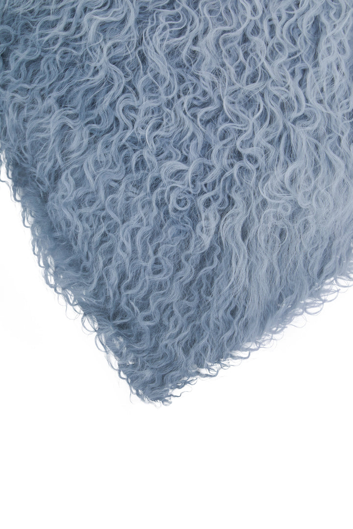 Bosie Mongolian Fur Grey Ombre Cushion – Square