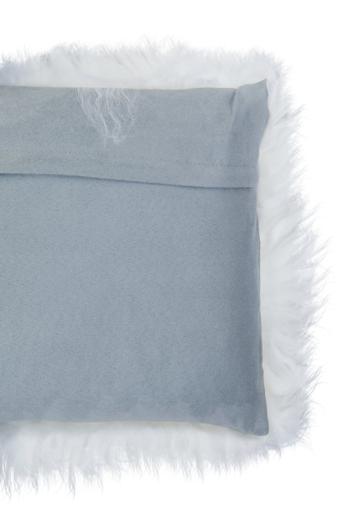 Bosie Mongolian Fur Grey Ombre Cushion – Rectangular