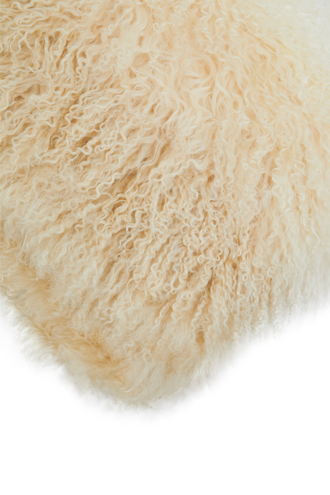 Bosie Mongolian Fur Natural Ombre Cushion – Square