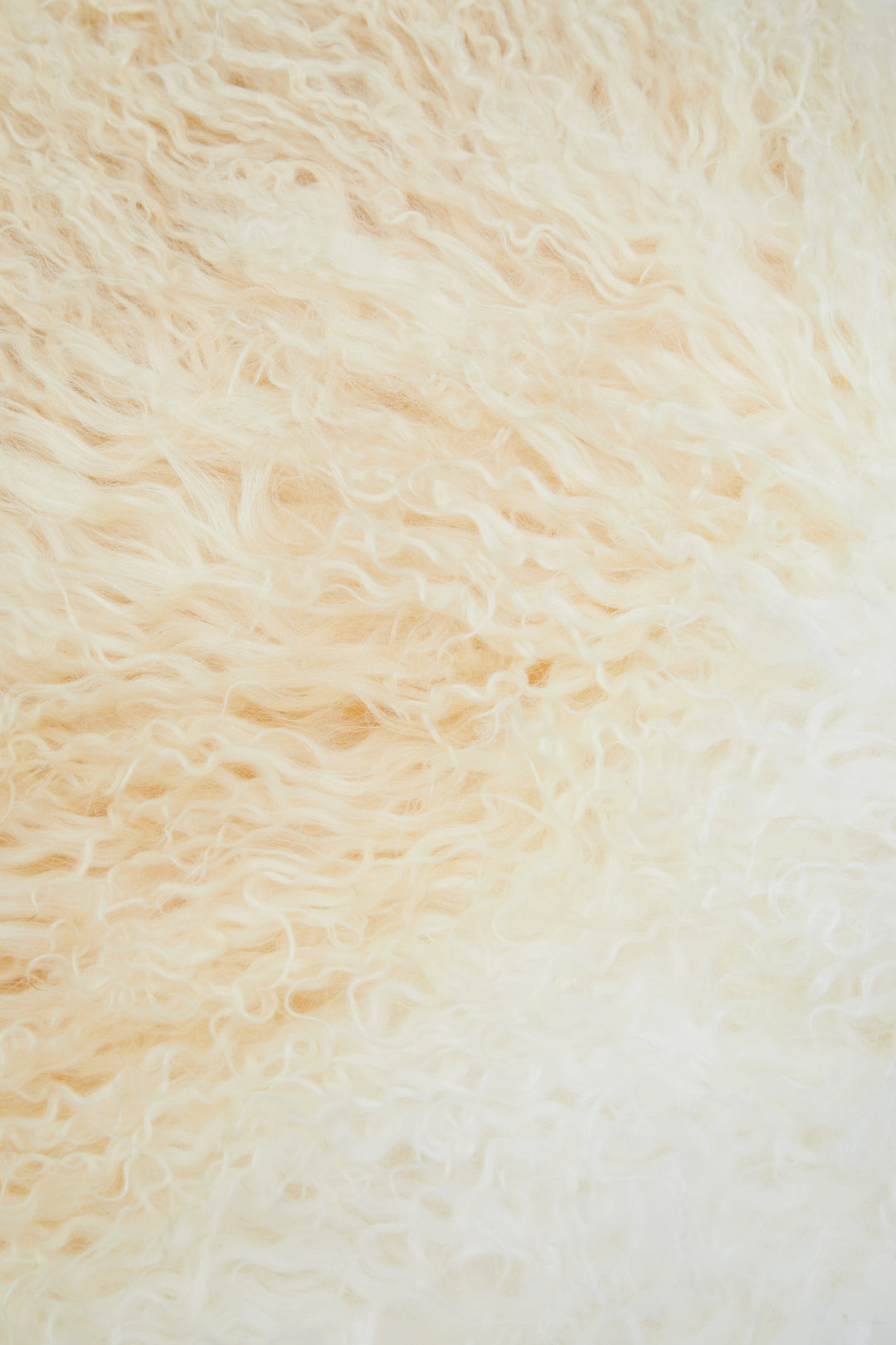 Bosie Mongolian Fur Natural Ombre Cushion – Square