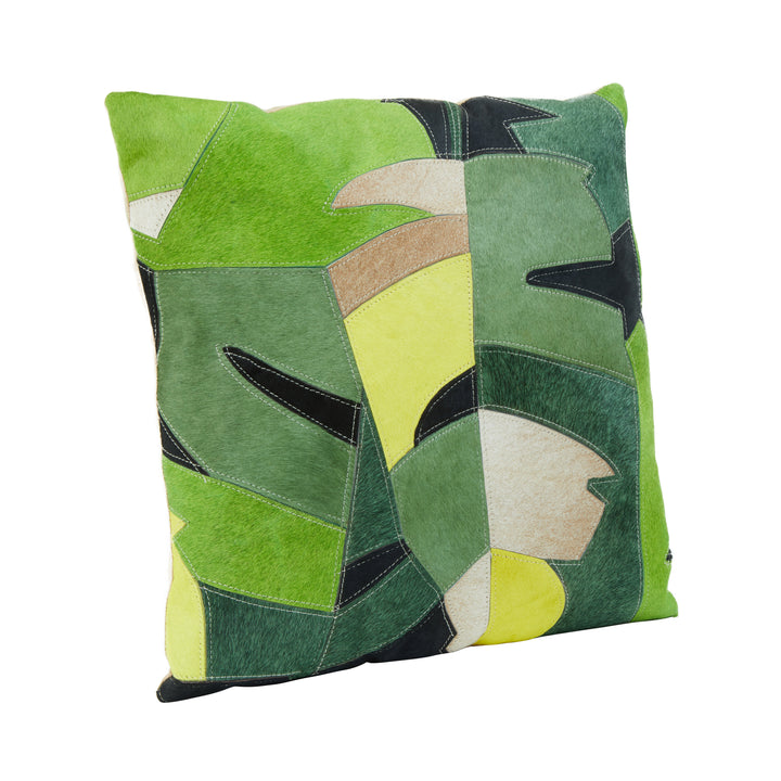 Safira Cushion in Botanical Print Suede