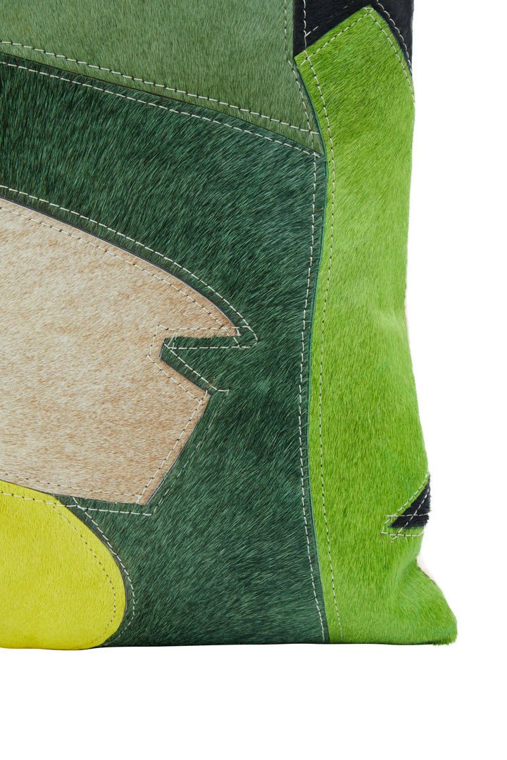 Safira Cushion in Botanical Print Suede