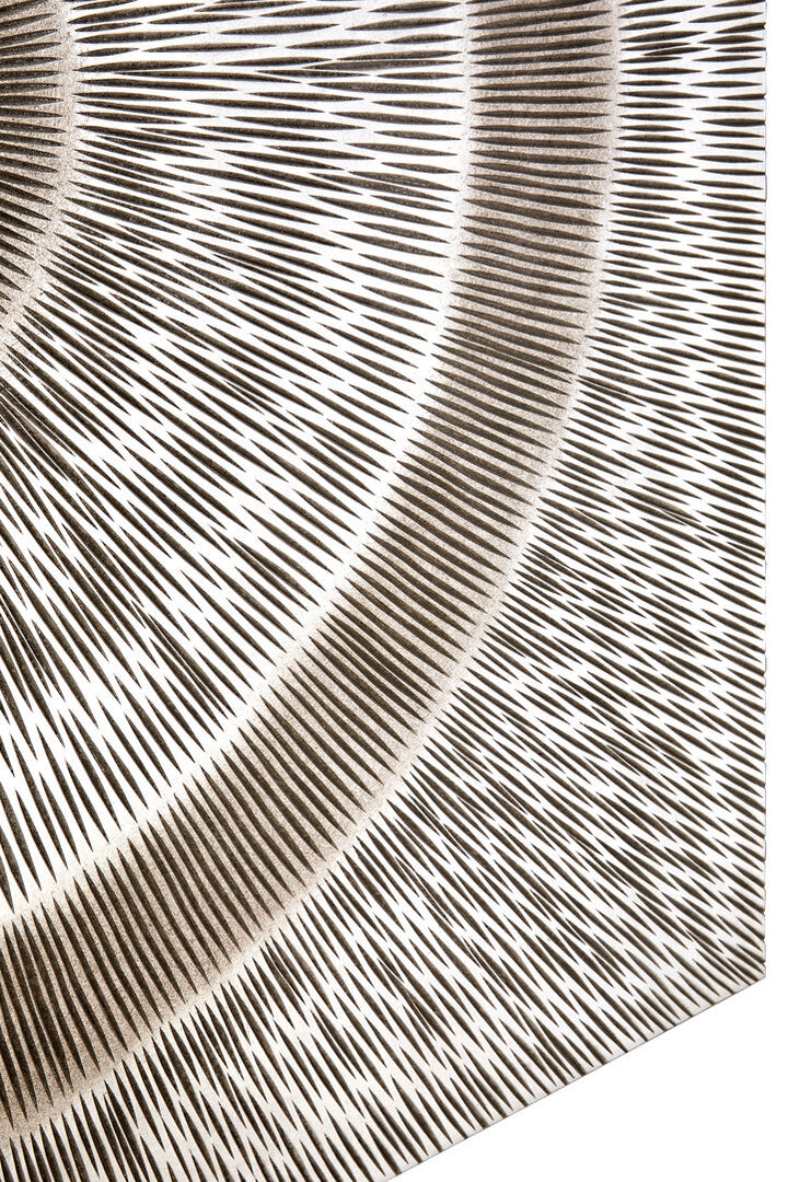Horizon Wood Carving Wall Art – Silver