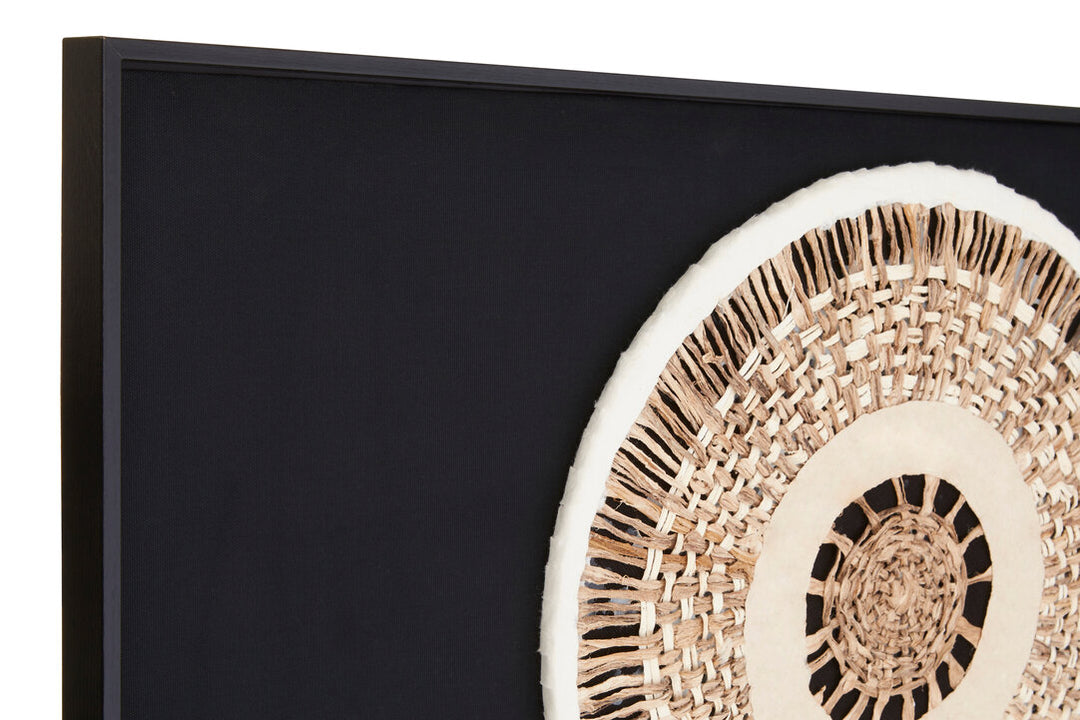 Horizon Paper Design Wall Art – Natural & Black