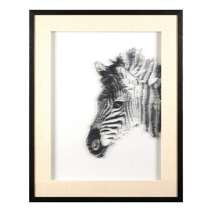 Horizon Zebra Sculpture Wall Art