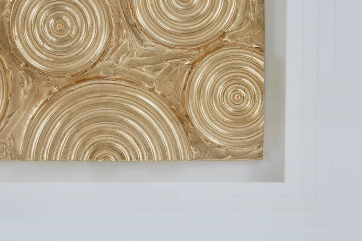 Nason Wall Art with Gold Disc Design