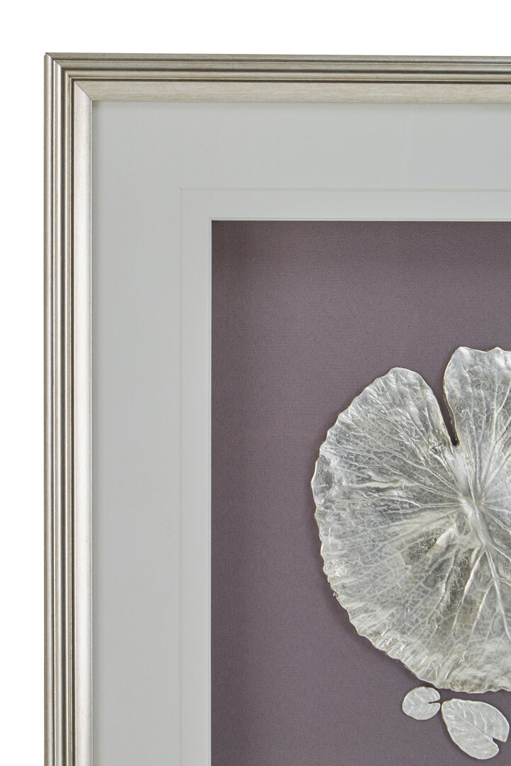 Cove Silver Leaf Wall Art with Wooden Frame