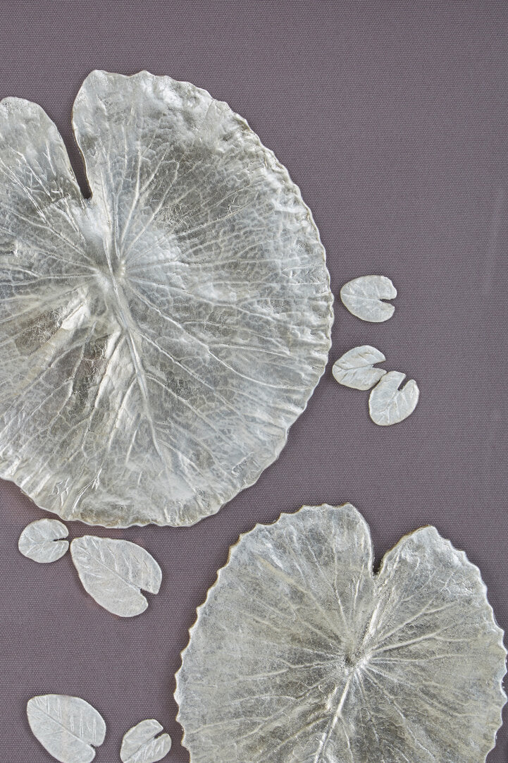 Cove Silver Leaf Wall Art with Wooden Frame