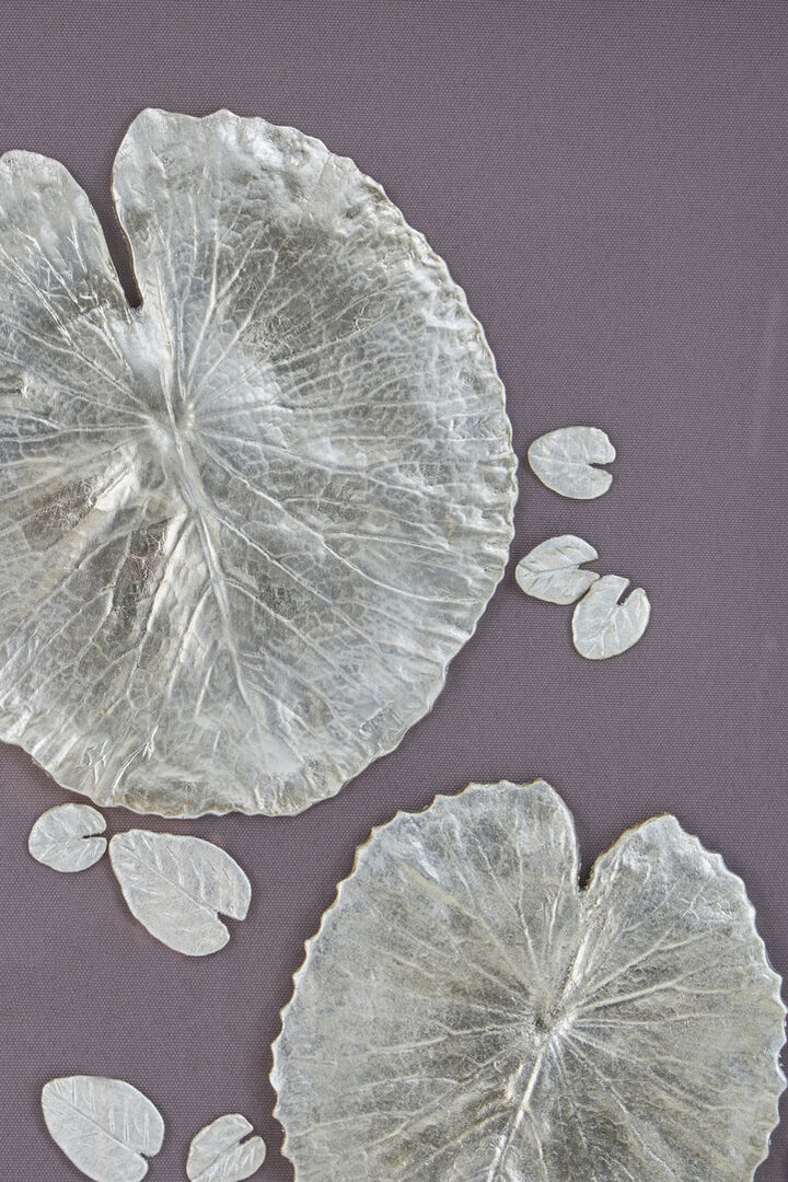 Cove Silver Leaf Wall Art with Wooden Frame