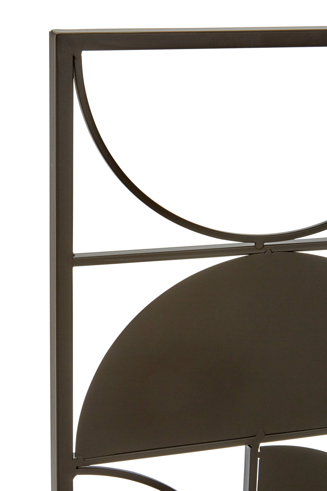 Trento Semicircle Wall Art in Black Finish