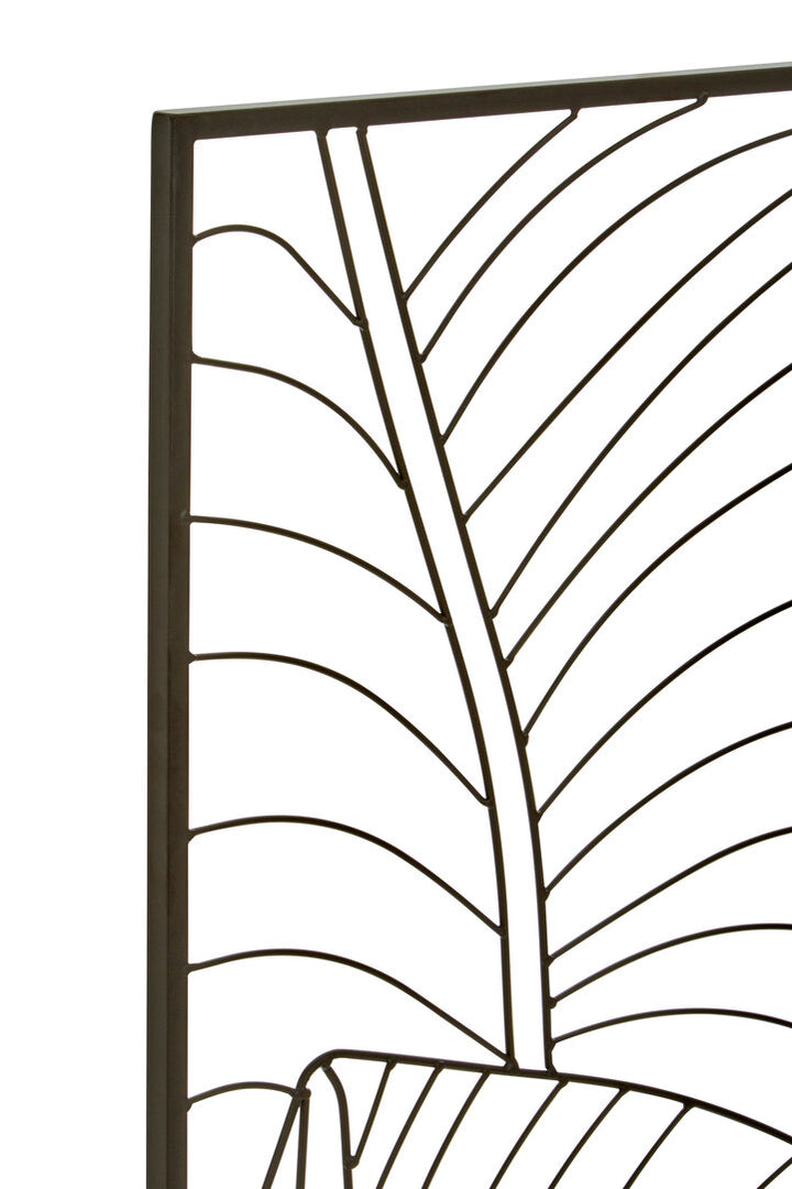 Whisper Wall Art – Black Leaf Design (Large)