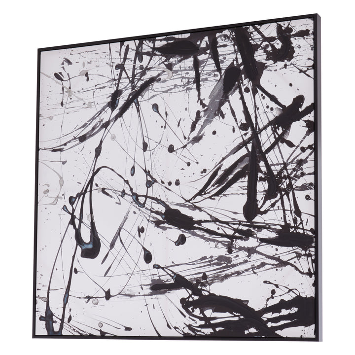 Astratto Wall Art in Black and White Tones