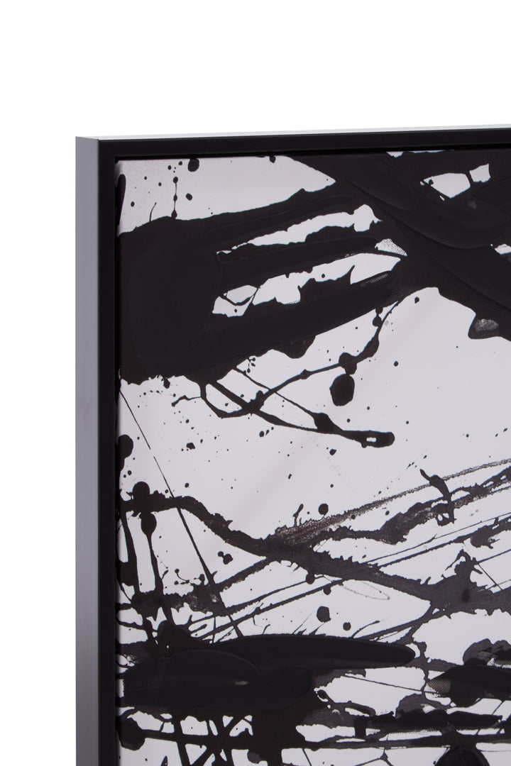 Astratto Wall Art in Black and White Tones