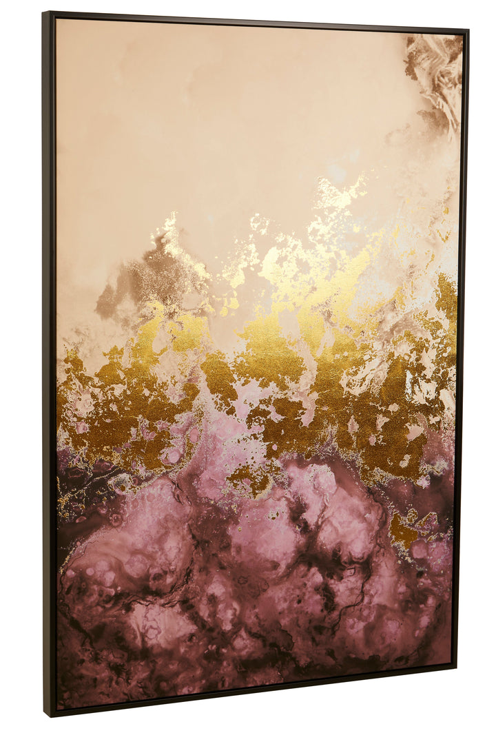 Astratto Wall Art in Cream and Mauve Tones