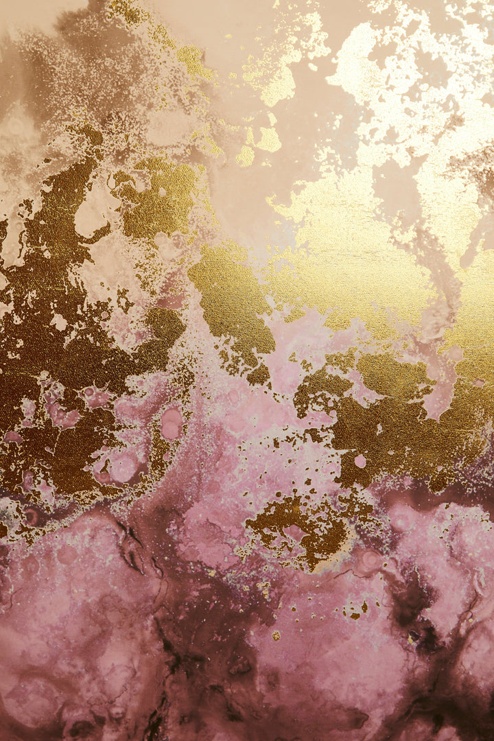 Astratto Wall Art in Cream and Mauve Tones