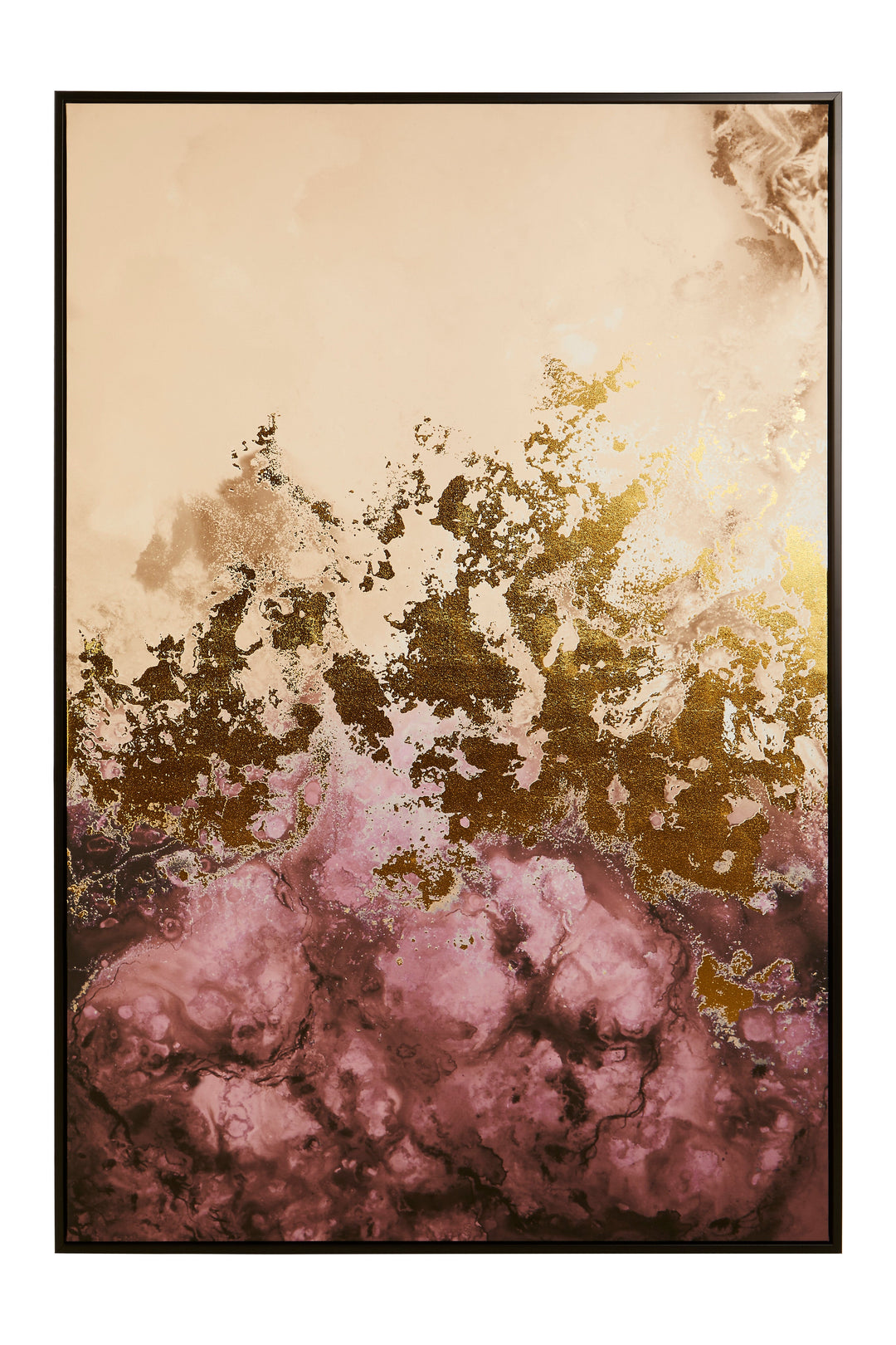 Astratto Wall Art in Cream and Mauve Tones