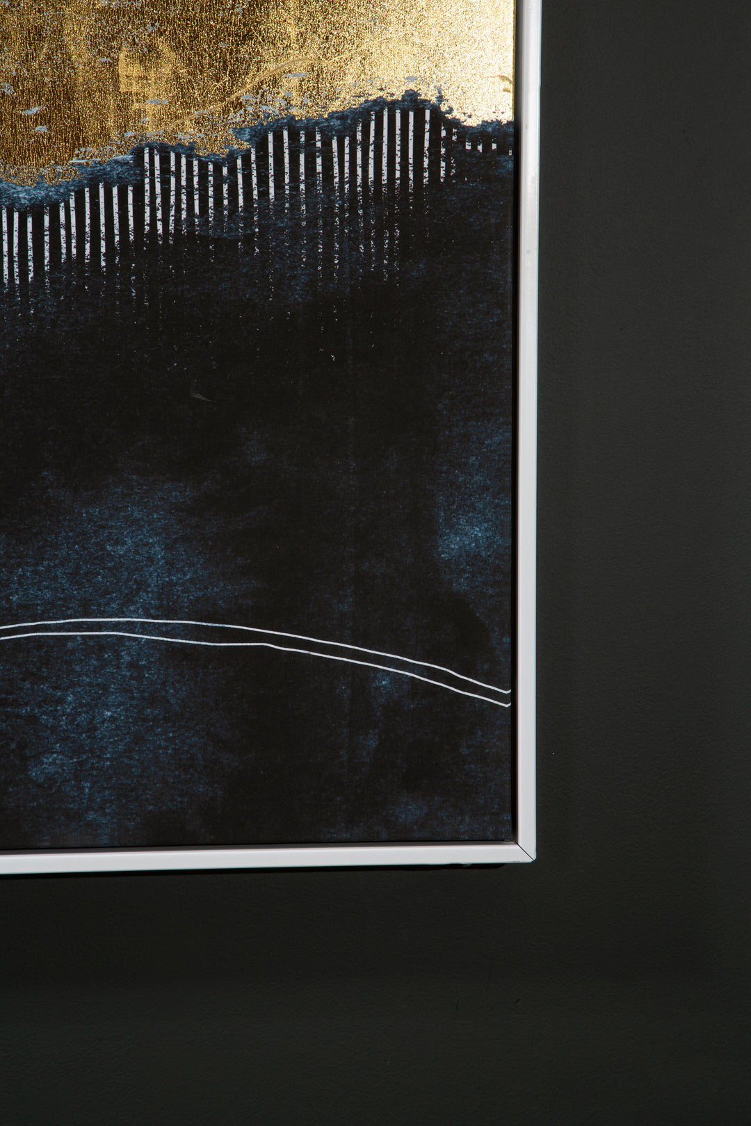Astratto Wall Art in Blue and Gold Tones