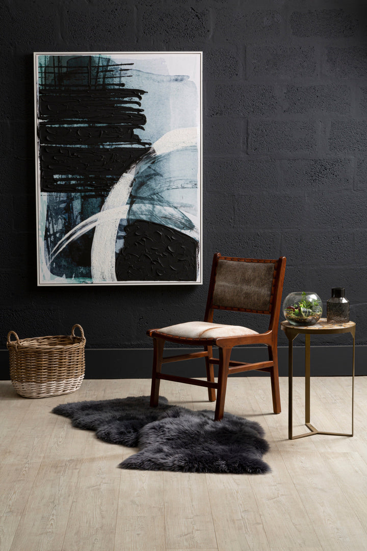 Astratto Wall Art in Blue and Black Tones