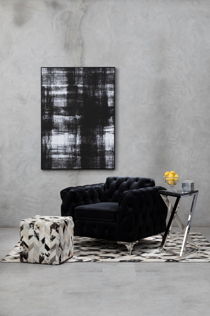 Astratto Classic Wall Art in Black and White