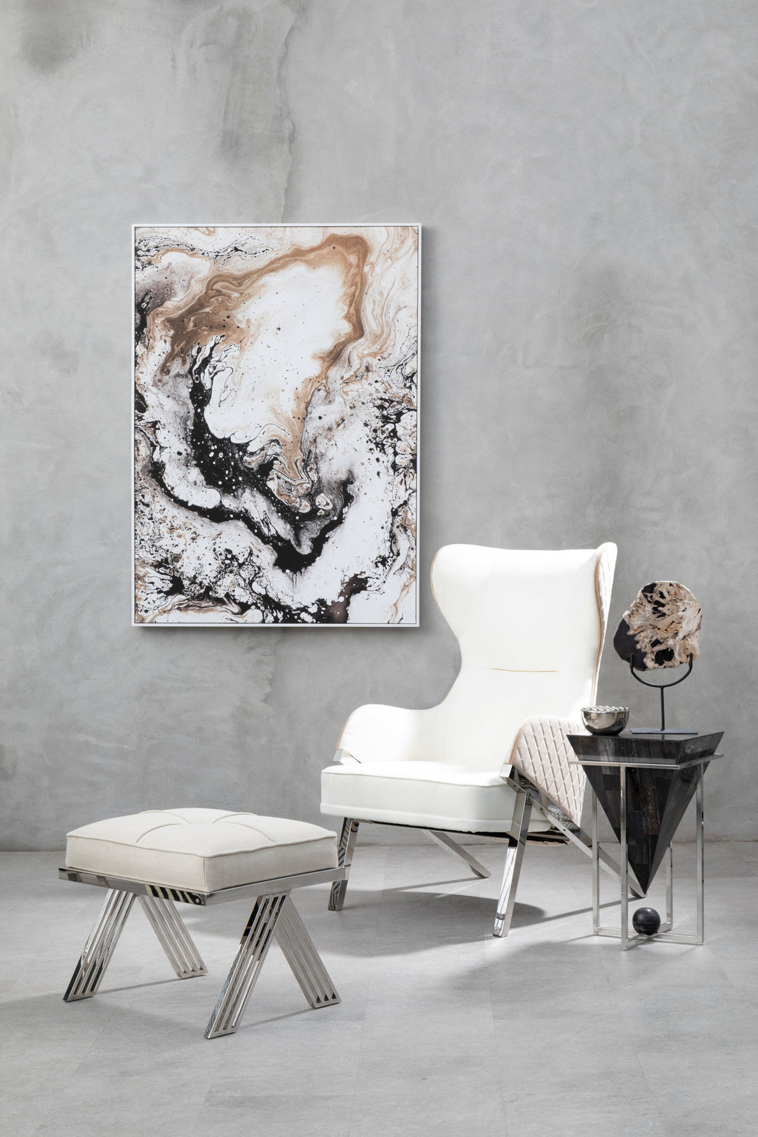 Astratto Wall Art in Natural Finish