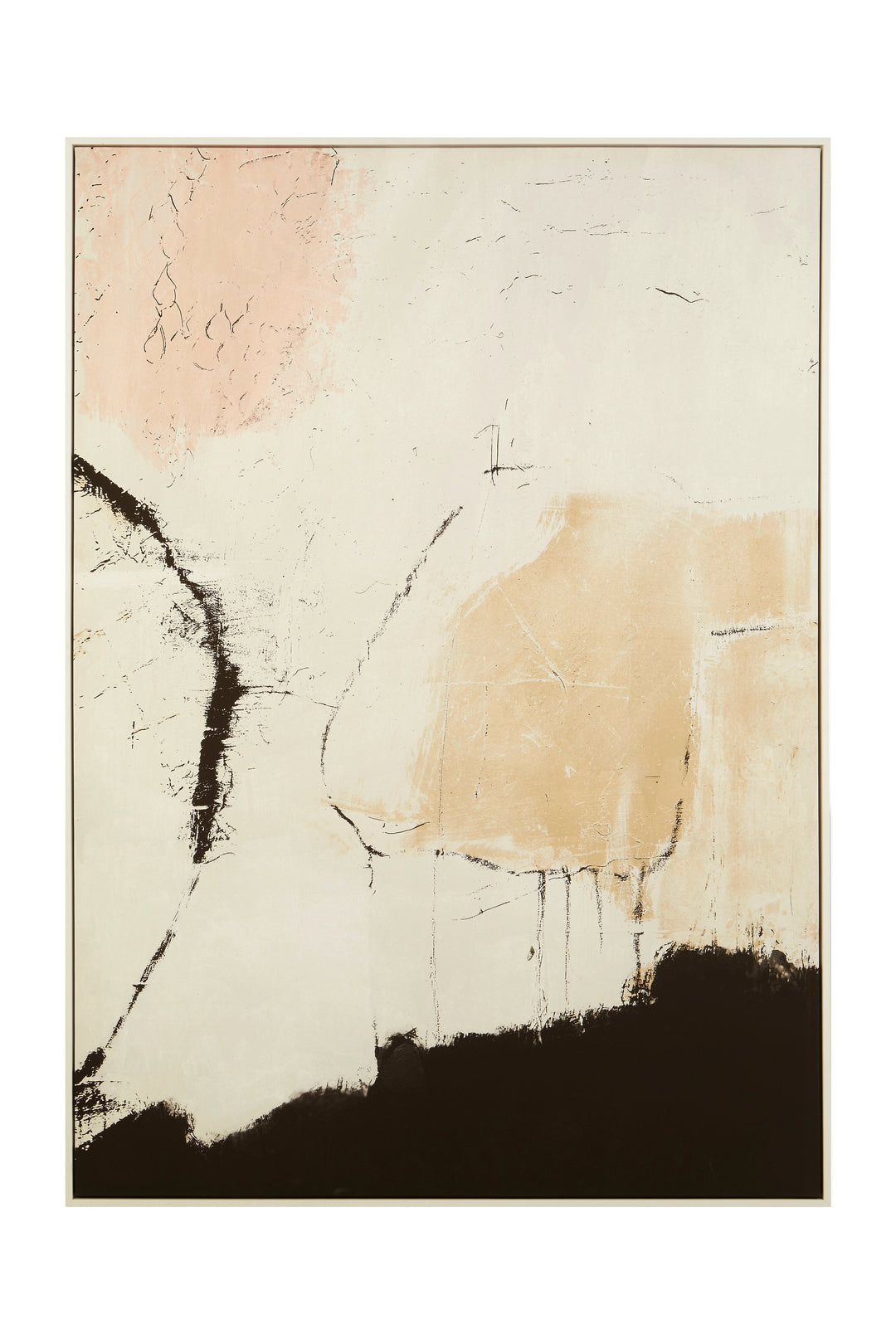 Astratto Classic Wall Art in Natural Pink