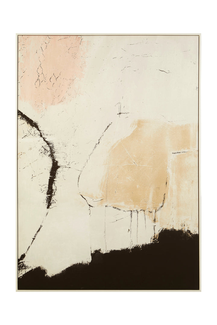 Astratto Classic Wall Art in Natural Pink