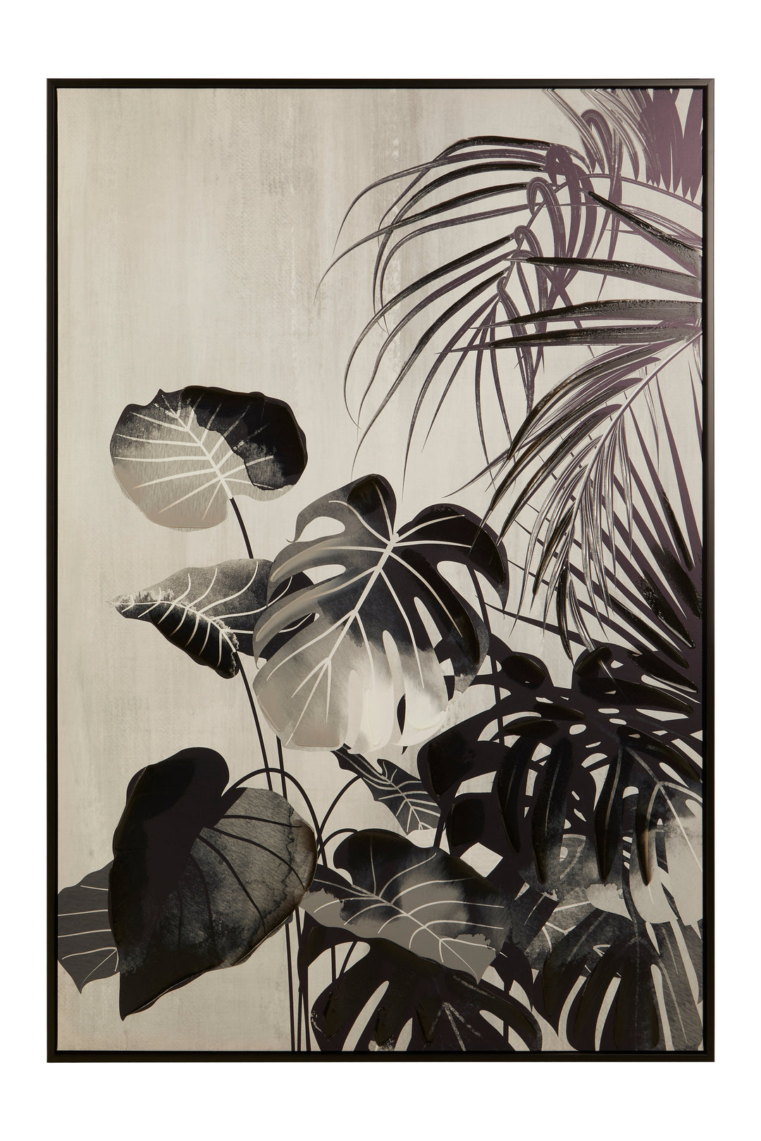 Astratto Wall Art in Solid Black Finish