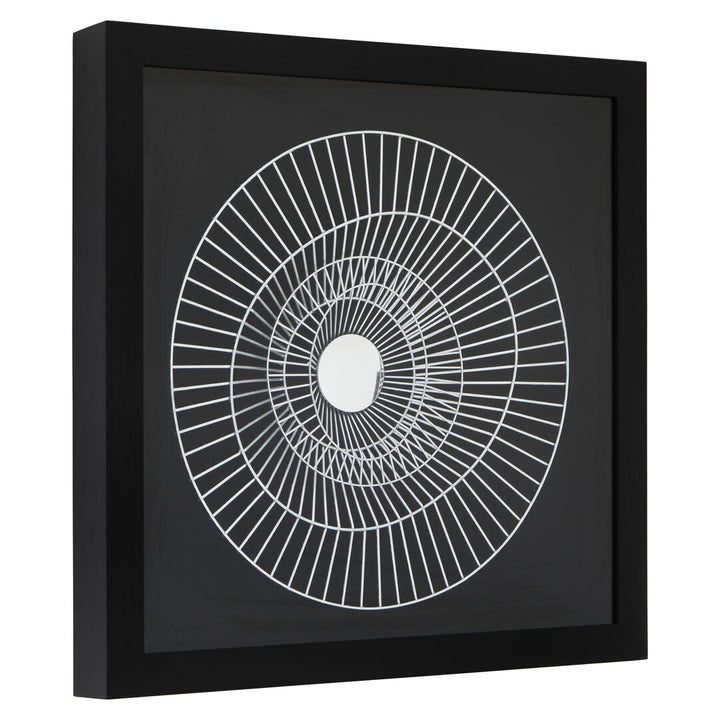 Horizon Silver & Black Contemporary Wall Art