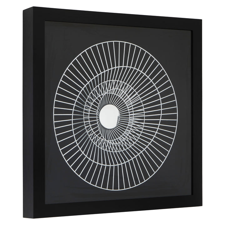 Modello Silver & Black Contemporary Wall Art
