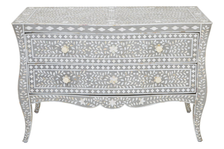 Fusion Chest with Mother of Pearl Inlay and 2 Drawers
