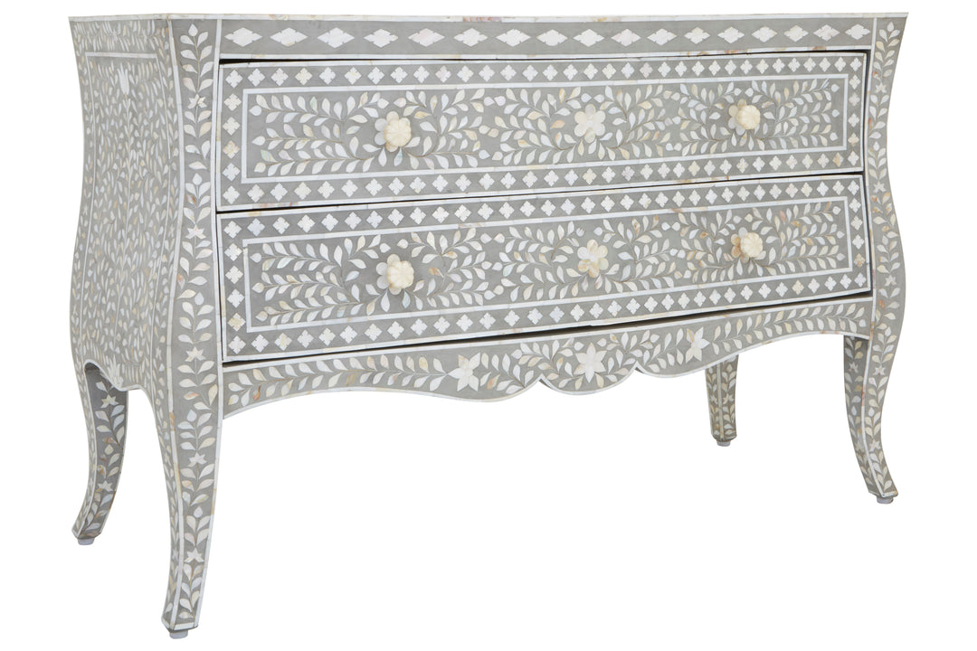 Fusion Chest with Mother of Pearl Inlay and 2 Drawers