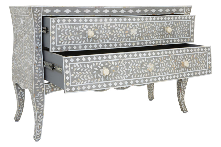 Fusion Chest with Mother of Pearl Inlay and 2 Drawers