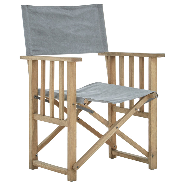 Hugh Grey Linen Director’s Chair