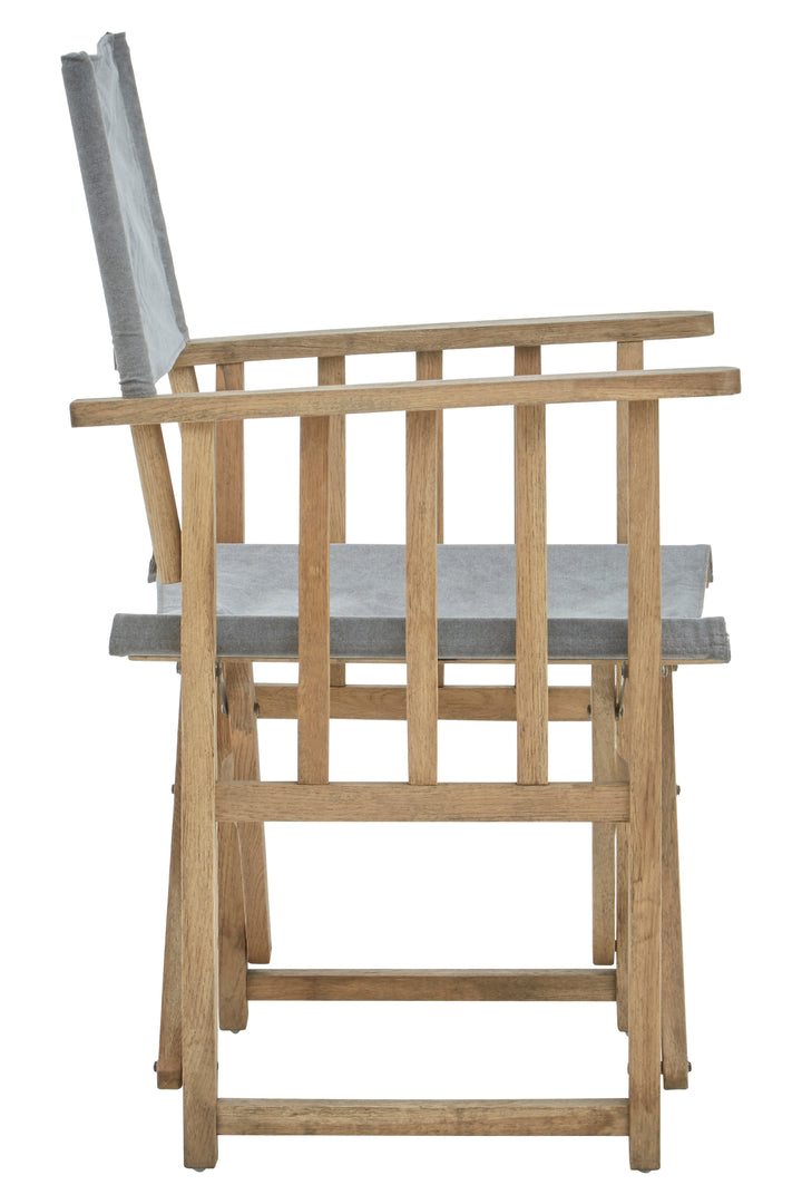 Hugh Grey Linen Director’s Chair
