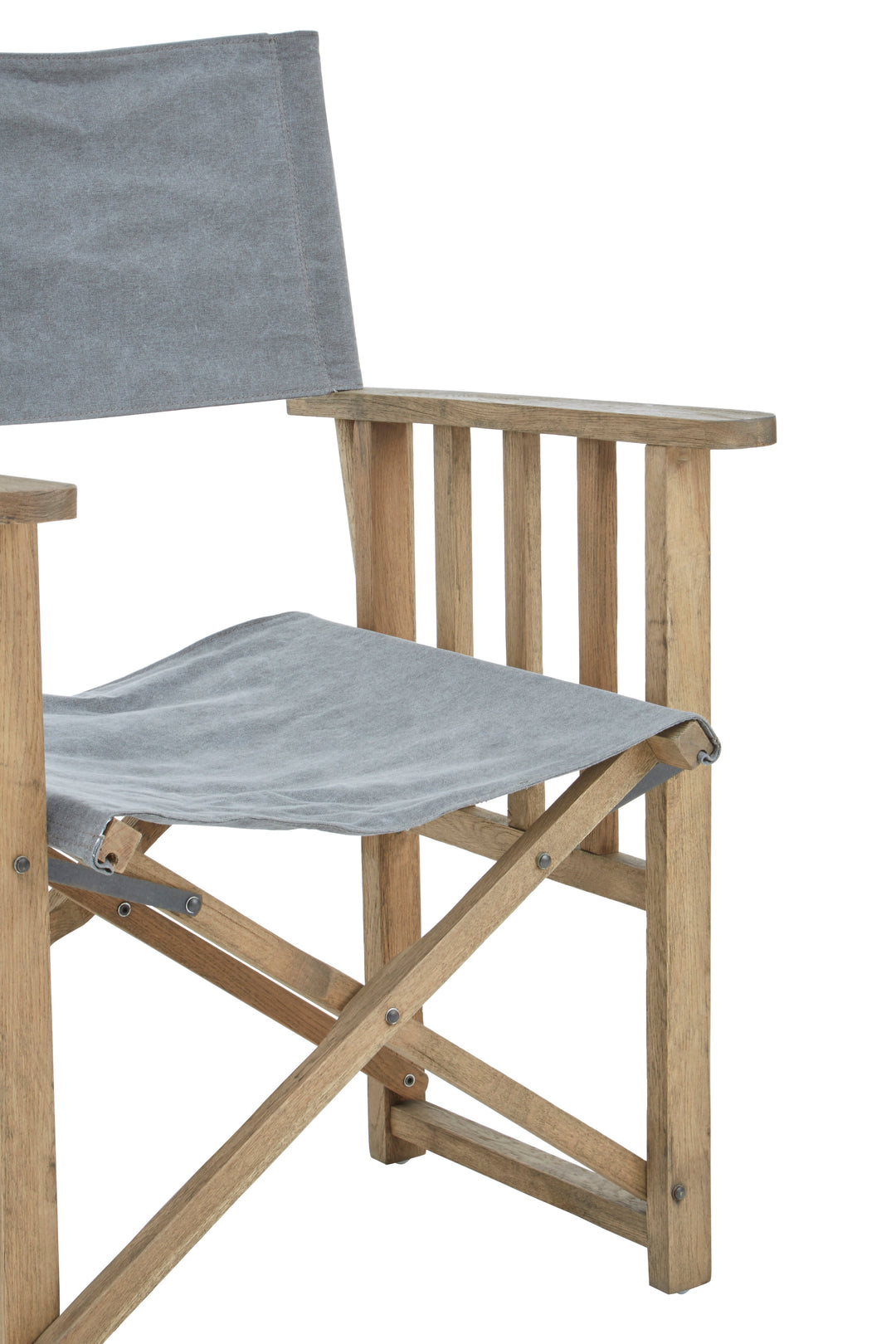 Hugh Grey Linen Director’s Chair