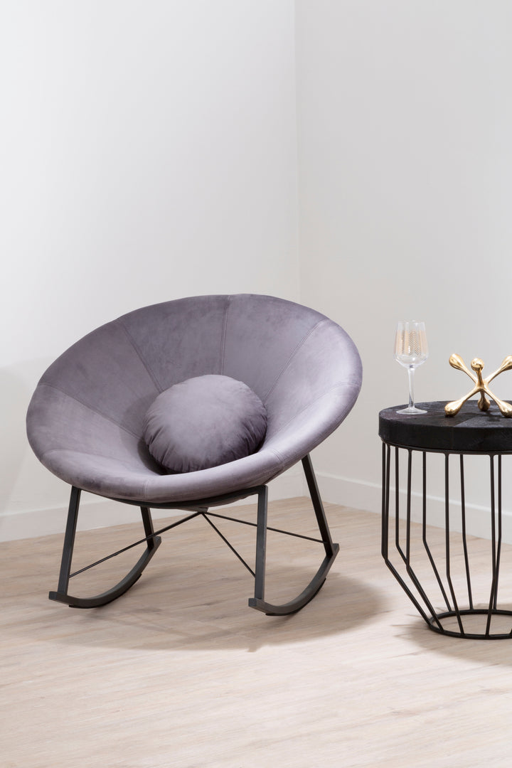 Arto Grey Conic Rocking Chair