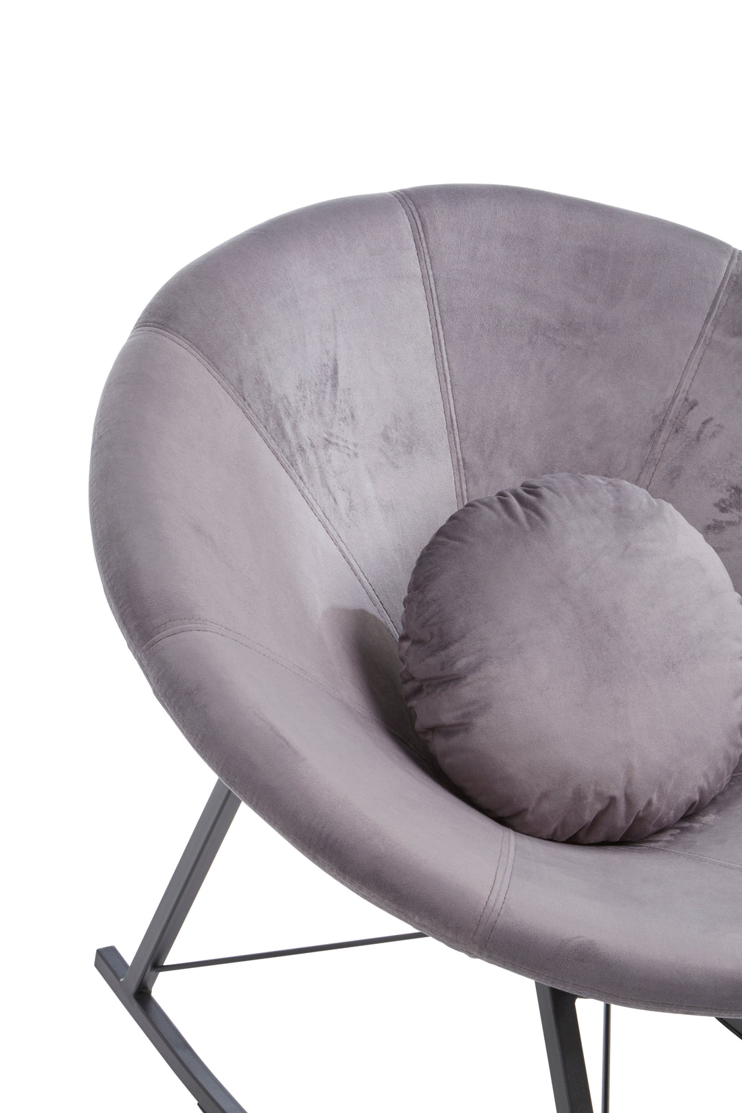 Arto Grey Conic Rocking Chair