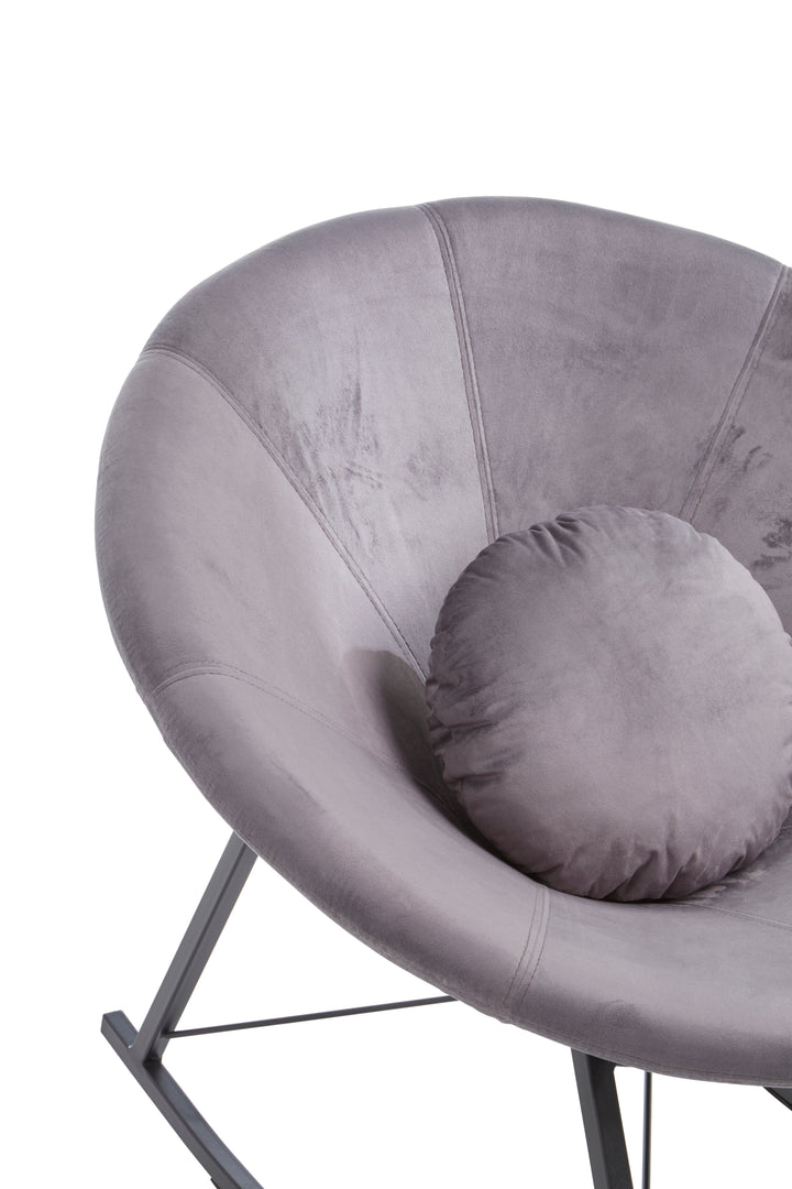 Arto Grey Conic Rocking Chair