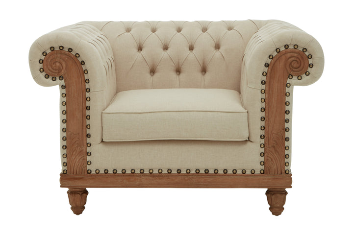 Cabra Cream Chesterfield Chair