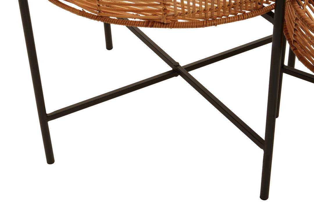 Fairmont Rattan Side Tables – Natural (Set of 2)
