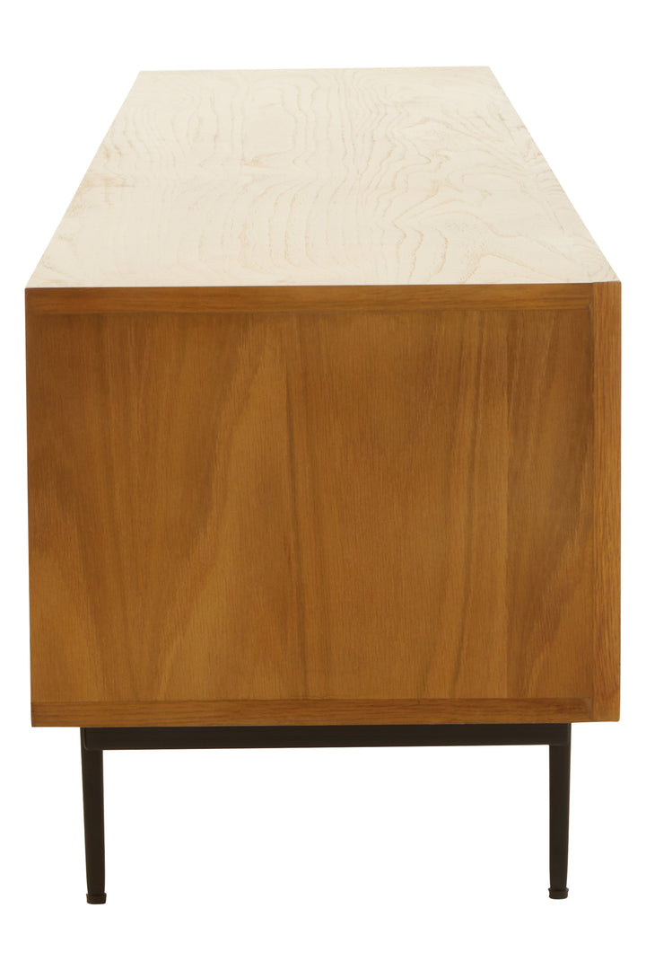Jakara Wooden Media Unit in Natural Finish