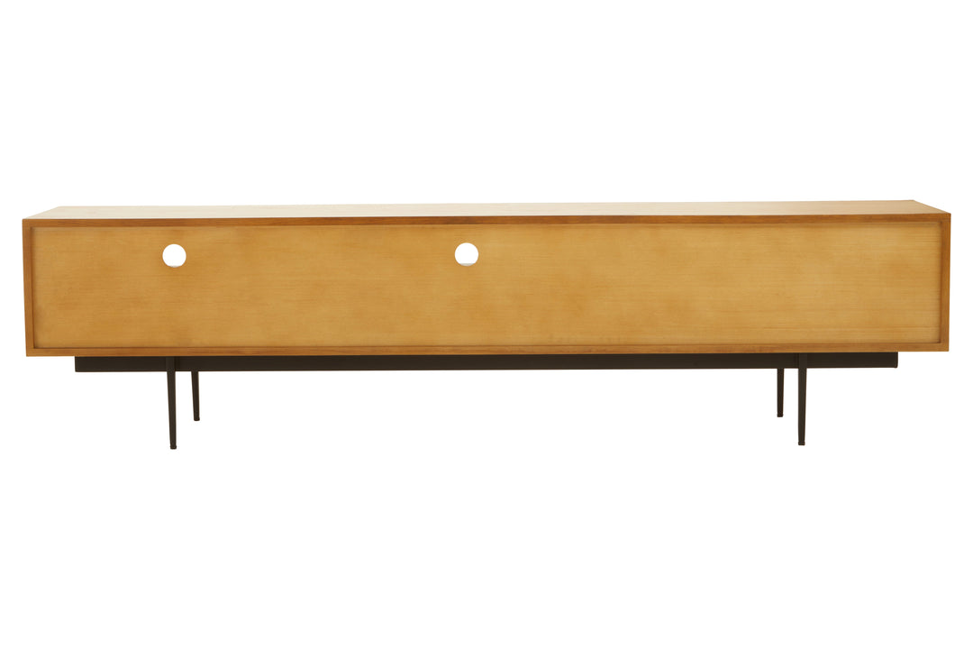 Jakara Wooden Media Unit in Natural Finish