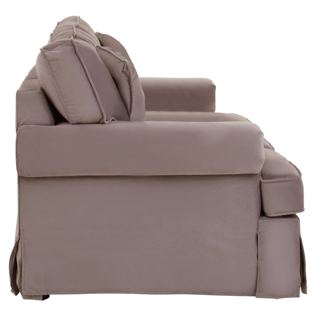 Ralph Three-Seater Mink Velvet Sofa