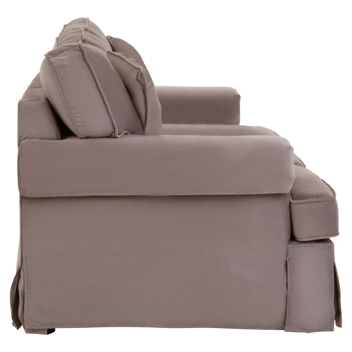 Ralph Three-Seater Mink Velvet Sofa