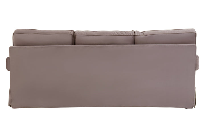 Ralph Three-Seater Mink Velvet Sofa